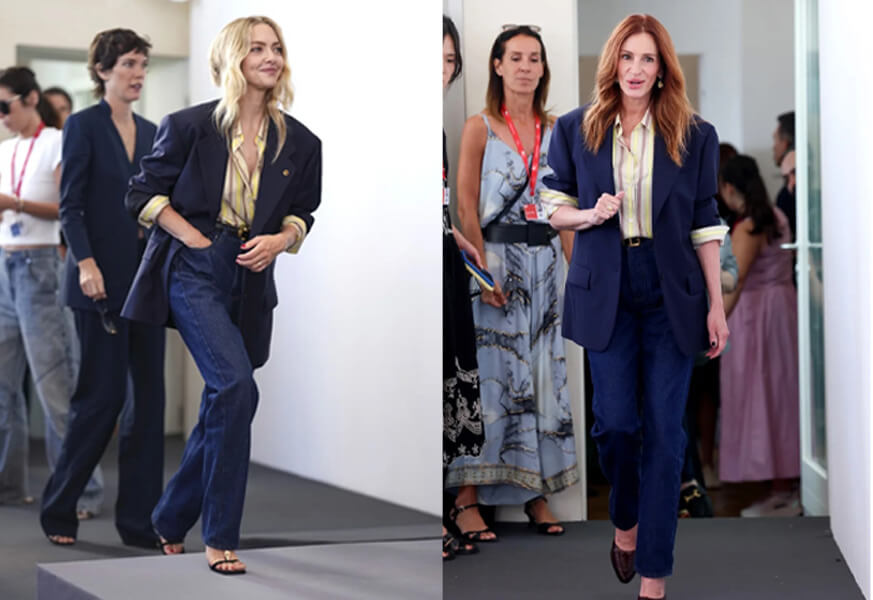 Amanda Seyfried and Julia Roberts in the Same Outfit at Venice Film Festival